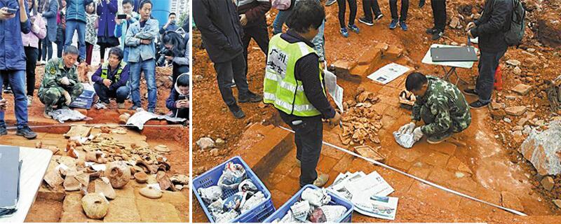 中山大學(xué)建食堂疑似挖出漢代古墓 為啥學(xué)?？偰芡诔龉拍?？